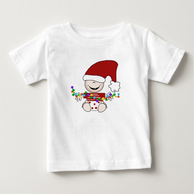 Baby Elf med Ljus T-shirt (Framsida)