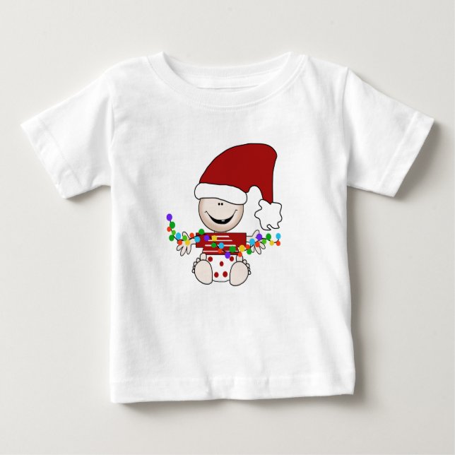 Baby Elf med Ljus Tee (Framsida)