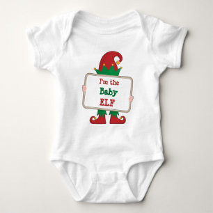 Baby Elf   Personlig Jul Elf-citat Baby B T Shirt