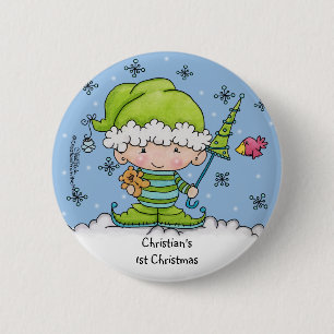 Baby Elf -Personlig !jul Knapp