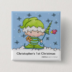 Baby Elf -Personlig !jul Knapp