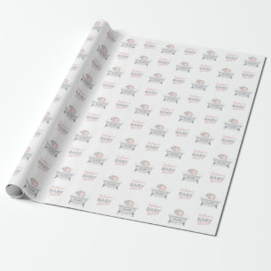Baby elfenben Bath Girl Baby Shower Presentpapper