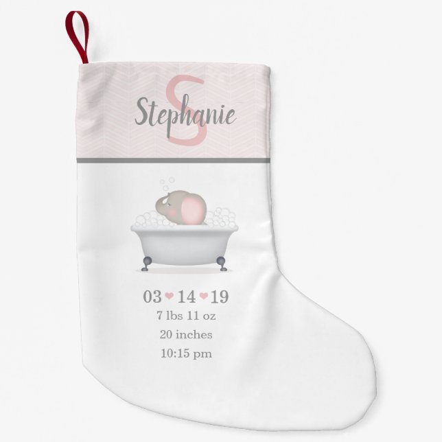 Baby elfenben för buskblod liten julstrumpa (Framsidan)