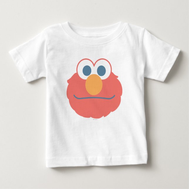Baby Elmo Ansikte T Shirt (Framsida)