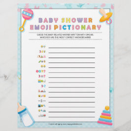 Baby Emoji Pictionary [Baby Basics Blue] Brevhuvud