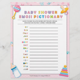 Baby Emoji Pictionary [Baby Basics Rosa] Brevhuvud