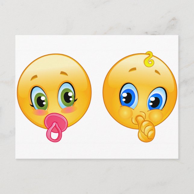 baby emojis vykort (Framsida)