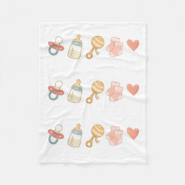 Baby Essentials-mönster Fleecefilt