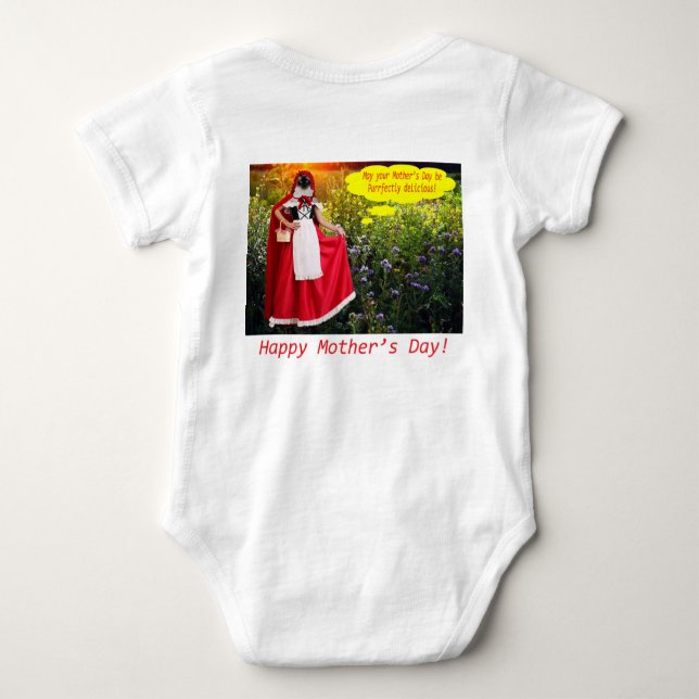 baby ett biet. Lycklig Mors dag. ragdollcat/l T Shirt (Baksida)