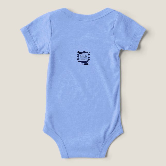 Baby ett biet med originalteckning t shirt (Design Baksida)