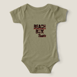 Baby ett biet säger "Beach Bum" T Shirt