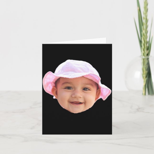 Baby Face Photo New Dad _1  Kort (Framsida)