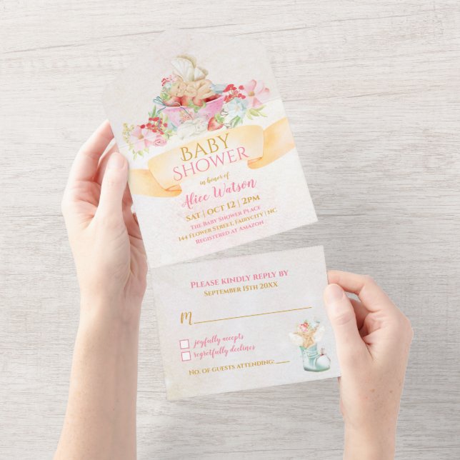 Baby Fairy Delikate Girly Baby Shower (Avrivbar del)