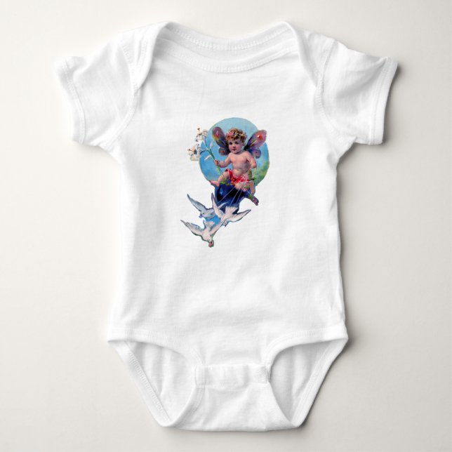 BABY FAIRY WITH DOVES TEE (Framsida)