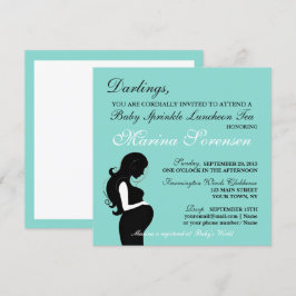 BABY & Familj Sprinkle Shower Luncheon Tea Party Inbjudningar