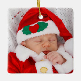 Baby, Familjen Bilder och Candy cane, ZYPI Julgransprydnad Keramik