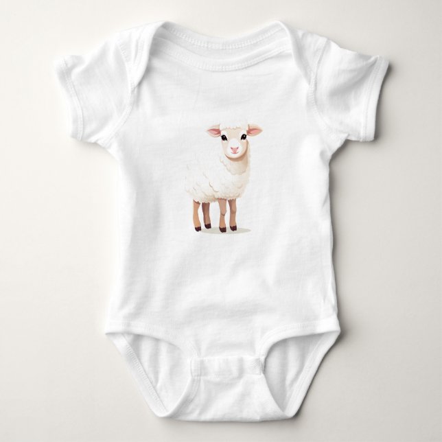 Baby får, får, Baby Boskap T Shirt (Framsida)