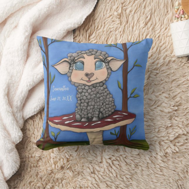 Baby får på Toadstool Kudde (Filt)