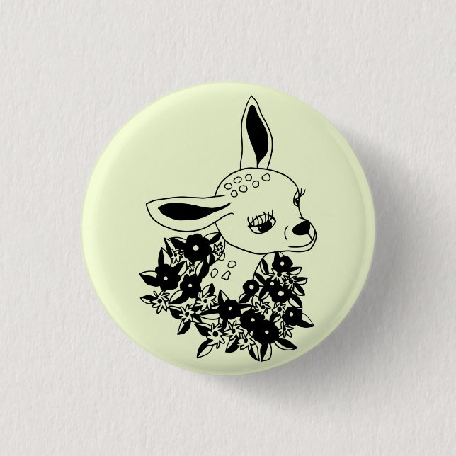 baby fawn doe hjort (art) knapp (Framsida)