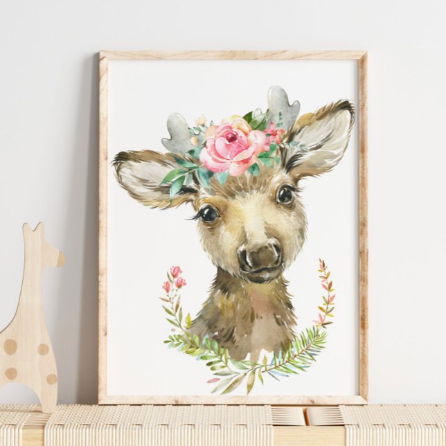 Baby Fawn Skogs Djur Barndom | Väggkonst (Skapare uppladdad)