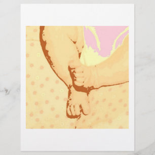 Baby Feet Baby Shower Reklamblad
