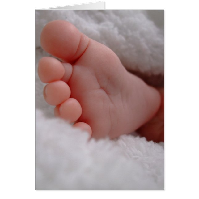 Baby Feet Hälsningskort (Framsidan)