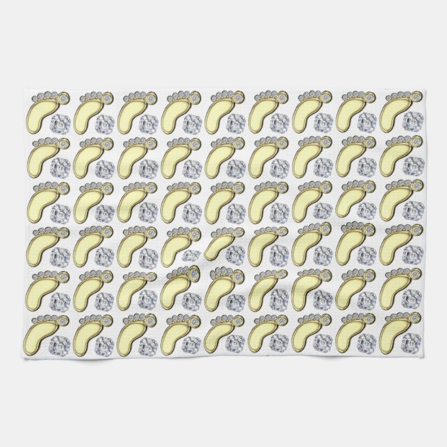 Baby Feet Kökshandduk (Horisontell)