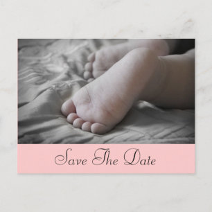 Baby Feet Meddelande Vykort