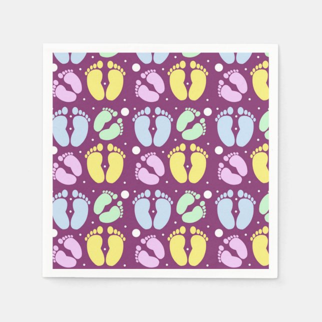 Baby Feet Pappersservett (Framsidan)