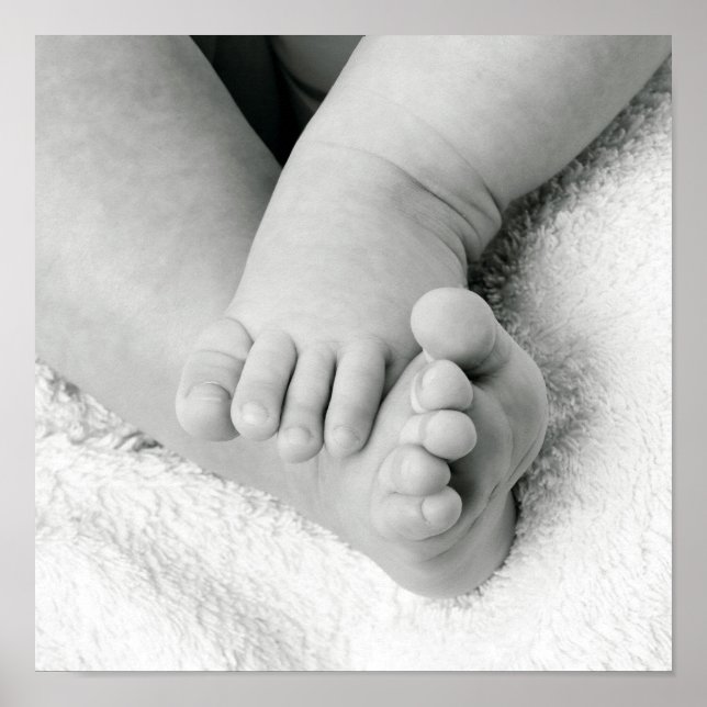Baby Feet Poster Skriv ut (Framsidan)