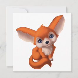 Baby Fennec Fox Julkort