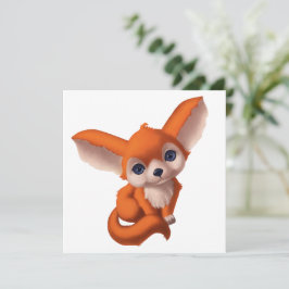 Baby Fennec Fox Julkort
