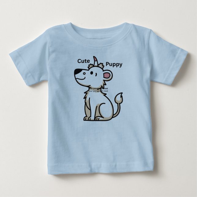 Baby Fin Jersey T-Shirt (Framsida)