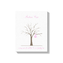 Baby Fingerprint Träd - Rosa