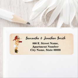 Baby Firefighter Baby Shower Return-adressetikett Returadress Etikett