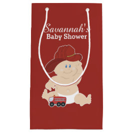 Baby Firefighter Fireman Baby Shower Gift Bag