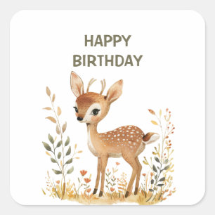 BABY FIRST BIRTHDAY FYRKANTIGT KLISTERMÄRKE