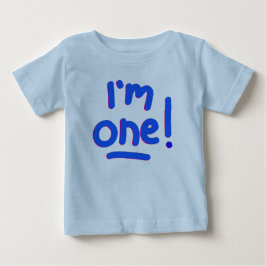 BABY FIRST BIRTHDAY - "JAG ÄR EN!" T-SHIRT
