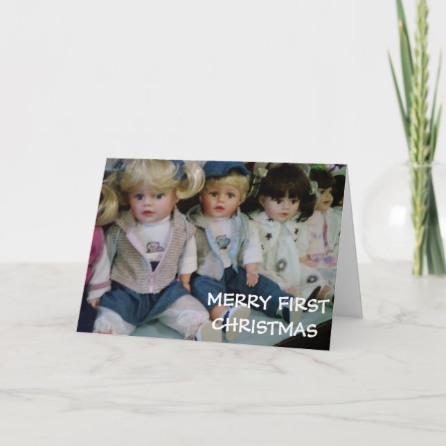 "BABY FIRST CHRISTMAS" från LOTS OF BABYDOLLS Helgkort (Framsida)