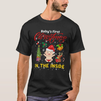 Baby First Christmas On The Inside Pregnancy Chris T Shirt