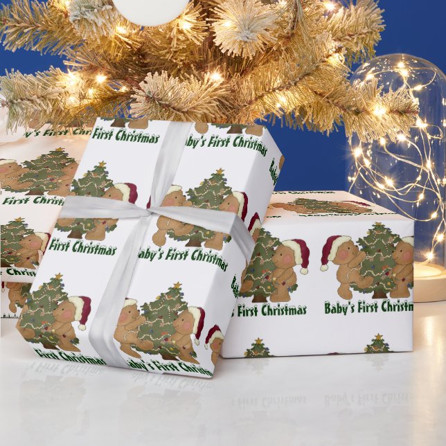 Baby First christmas papper omslagning Presentpapper (Helgdagar)