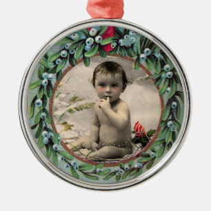BABY FIRST CHRISTMAS PHOTO TEMPLATE JULGRANSPRYDNAD METALL