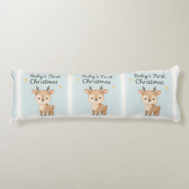 Baby first christmas reindeer cozy nursery kroppskudde