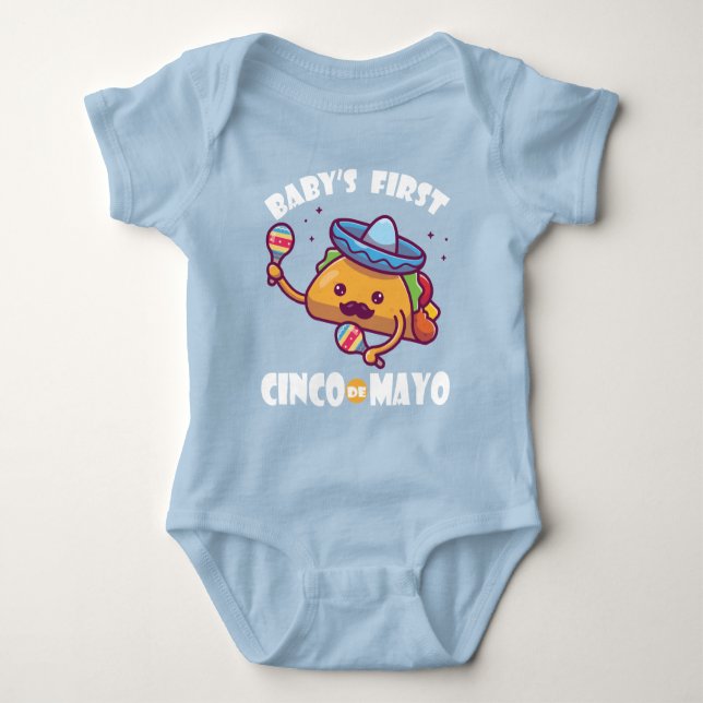 Baby First Cinco de Mayo T Shirt (Framsida)