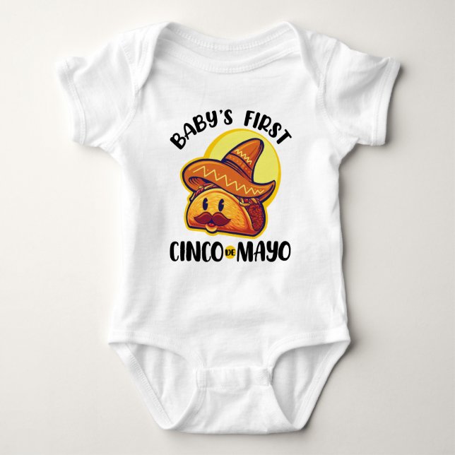 Baby First Cinco de Mayo T Shirt (Framsida)