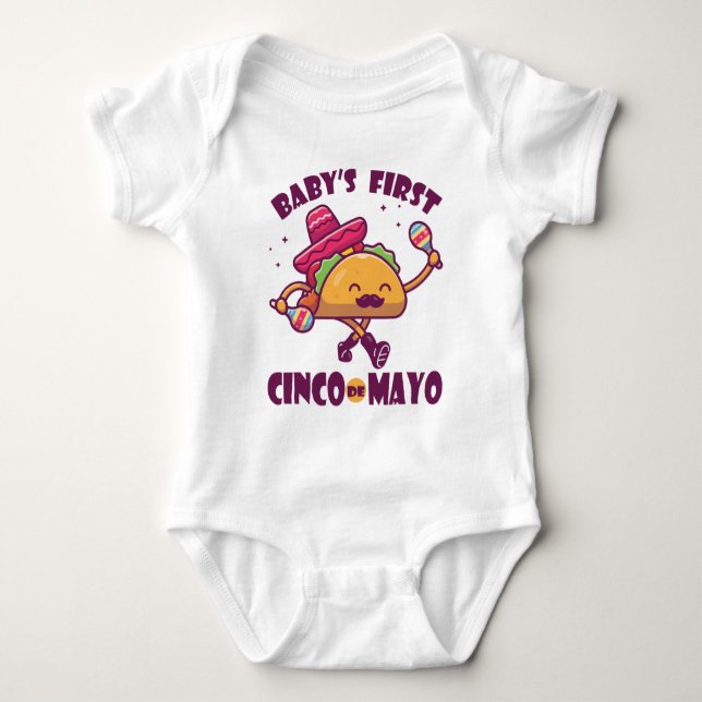 Baby First Cinco de Mayo T Shirt (Framsida)