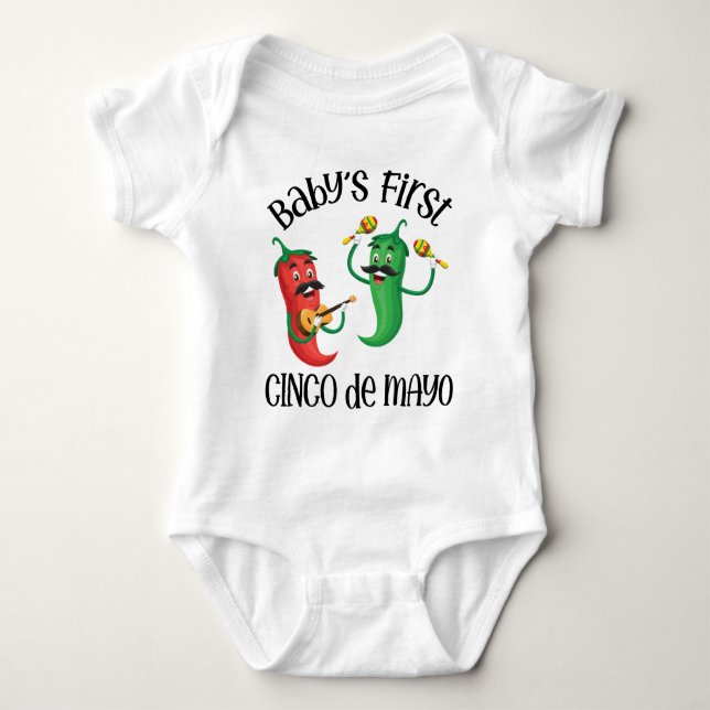 Baby First Cinco de Mayo T Shirt (Framsida)