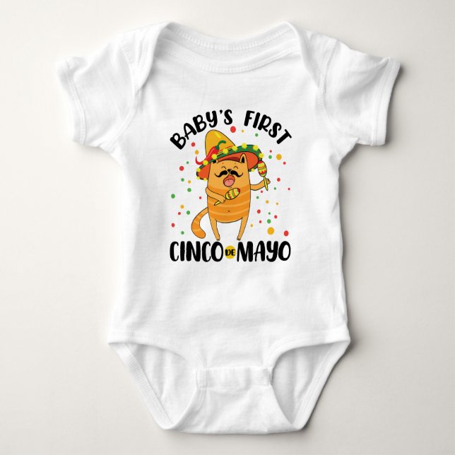 Baby First Cinco de Mayo T Shirt (Framsida)