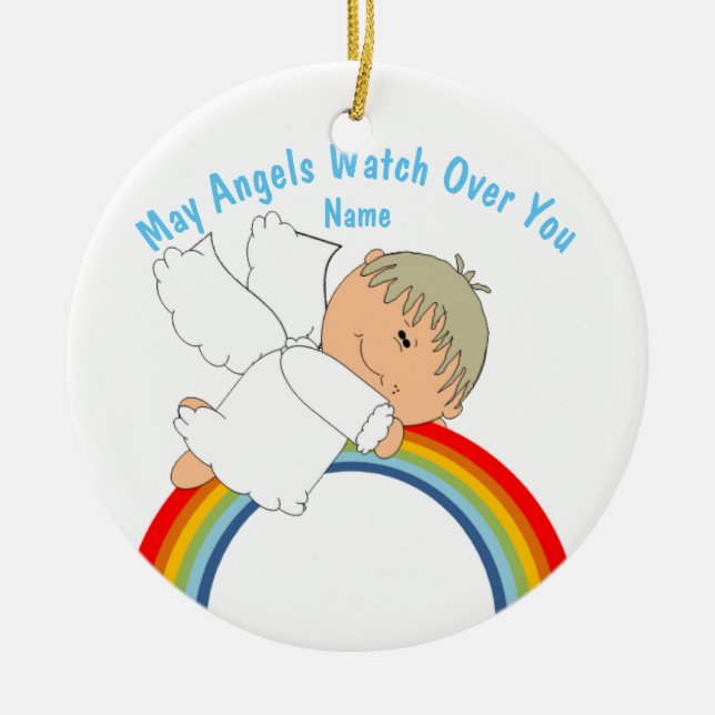 Baby First Communion, Baptism, Godchild PHOTO Julgransprydnad Keramik (Framsidan)