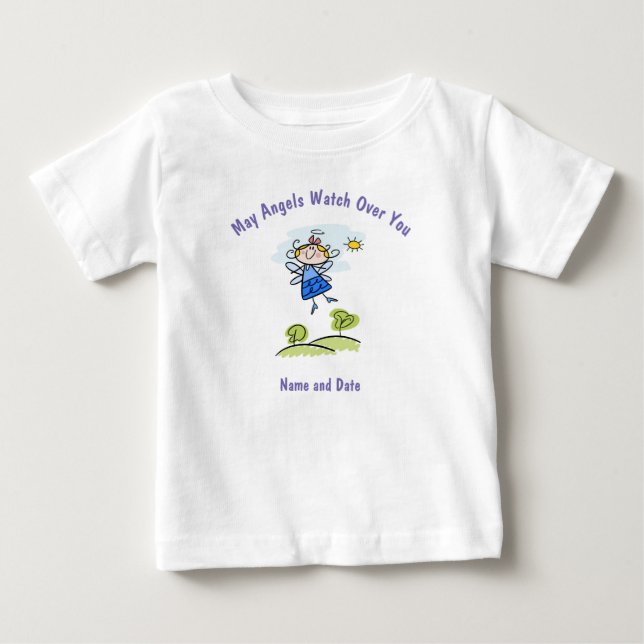 Baby First Communion, Baptism, Godchild PHOTO T Shirt (Framsida)